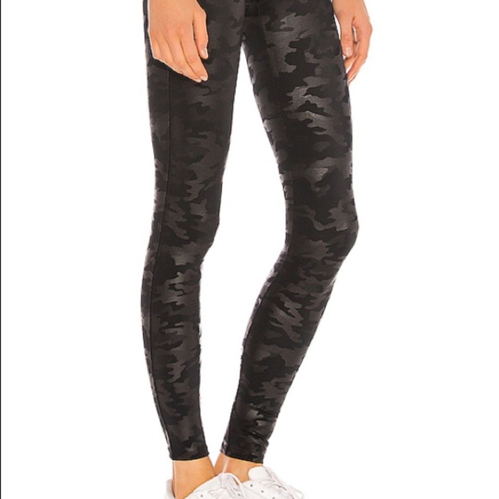 SPANX Faux Leather Camo Legging